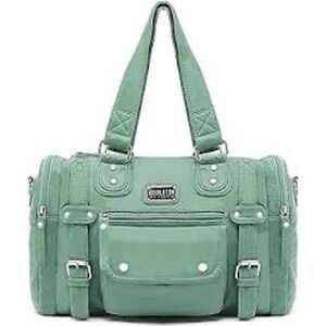 Mint Green Scarleton Multi Pocket Satchel Shoulder Bag
